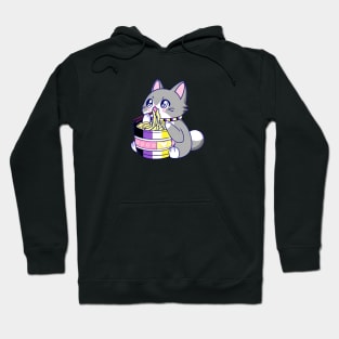 Nonbinary Shirt, Pride Flag Cat, Gay Cat Tee, Kawaii Pride, Nonbinary Clothing, Pride Anime Shirt, Nonbinary Anime, Nonbinary Flag Shirt, LGBT Nonbinary, LGBTQ Nonbinary, Nonbinary Flag Gift, Nonbinary Gift, Gift for Nonbinary Hoodie